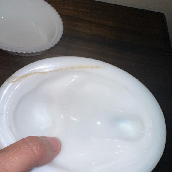 Vintage Kemple White Milk Glass Hen Chicken on Nest Covered Dish Farmhouse Decor - Picture 8 of 14